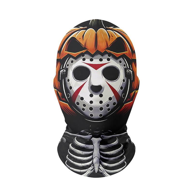 Halloween Christmas Balaclava Funny Carnival Character Evil Bloody Clown Ski Mask with Red Nose Headgear Unisex Polyester