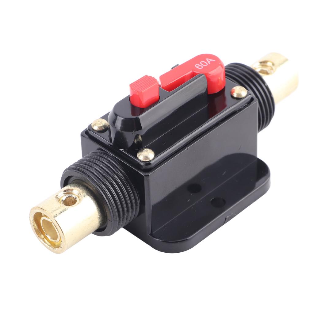 Auto 12V 60 Amp Car Boat Audio Manual Reset Circuit Breaker Switch Fuse Support