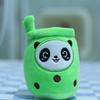 Adorable Cute Panda Plush Toy Keychain With Soft Short Fur For Bags And Accessories