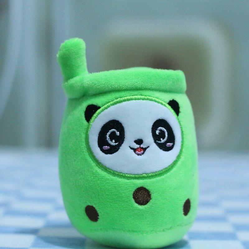 Adorable Cute Panda Plush Toy Keychain With Soft Short Fur For Bags And Accessories