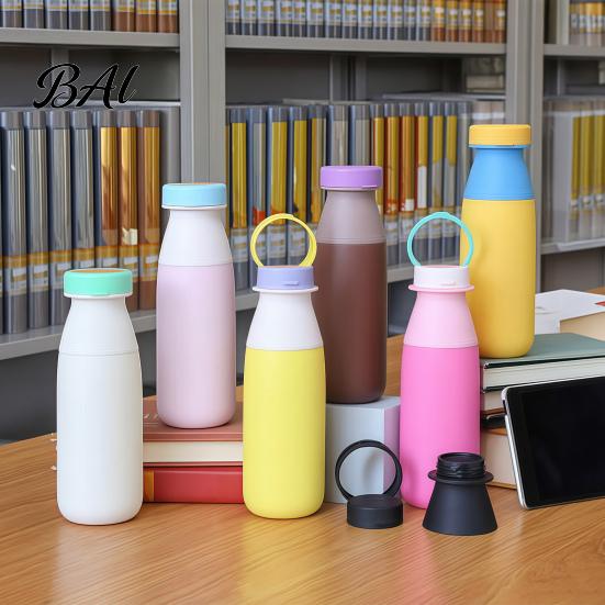 Stainless Steel Insulated Tumbler Dual Drinking Cup, with Straw And Direct Sip Lid, Portable Reusable Water Bottle for School Durable Vacuum