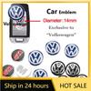 2026 Новый Для VOLKSWAGEN VW 14 мм Наклейка-логотип на ключ автомобиля Брелок с логотипом для Volkswagen VW Golf GTI Passat Tiguan Arteon Touareg