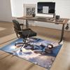 1pc Anime Bunny Chair Mat - Winter Wonderland Design for Office and Home Decor - Non-Slip Carpet Suitable for All Seasons.C048