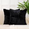 Decorative Throw Pillowcase, Patchwork Design, 18 X 18 Inches, Soft Striped Throw Pillowcase, Suitable For Sofas, Beds, Living Rooms