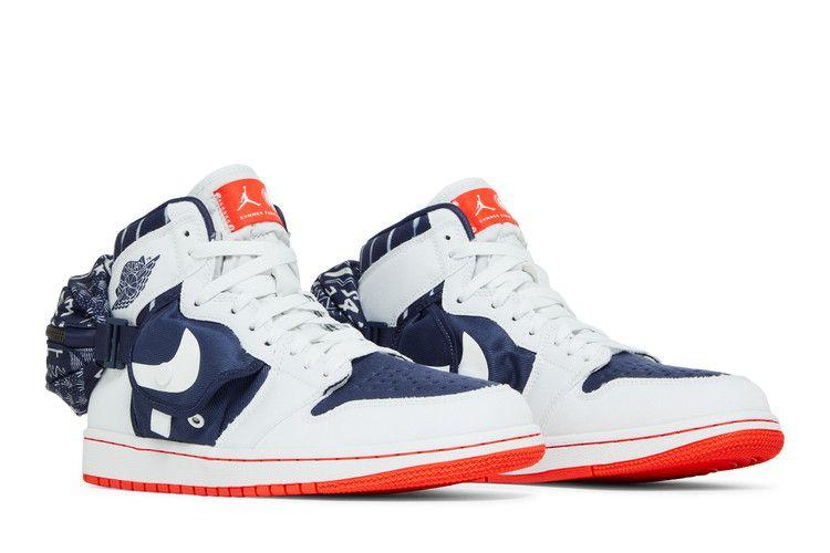 Men's Sneakers Nike Jordan 1 Retro High OG SP Utility Quai 54 (2022) White/Neutral Indigo-Light Bone