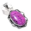 Natural Purpurite Gemstone 925 Sterling Silver Jewelry Pendant 2.17" B8L84