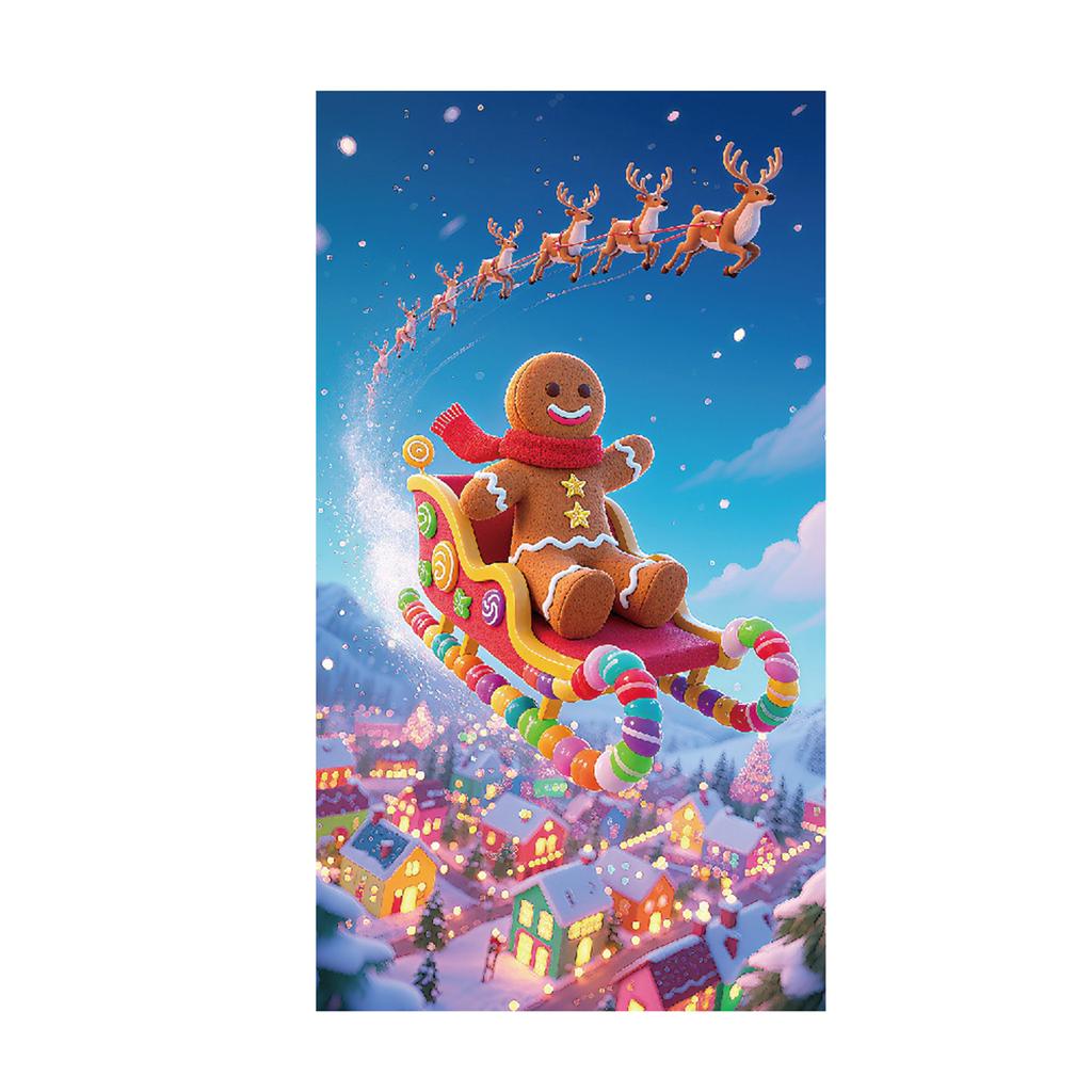 Christmas Door Curtain Background Door Decoration