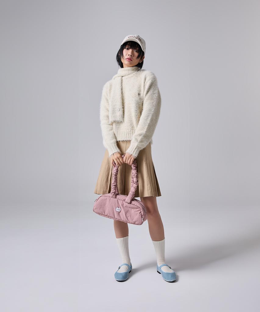 LMR Mini Symbol Embroidered Mohair Knit Ivory