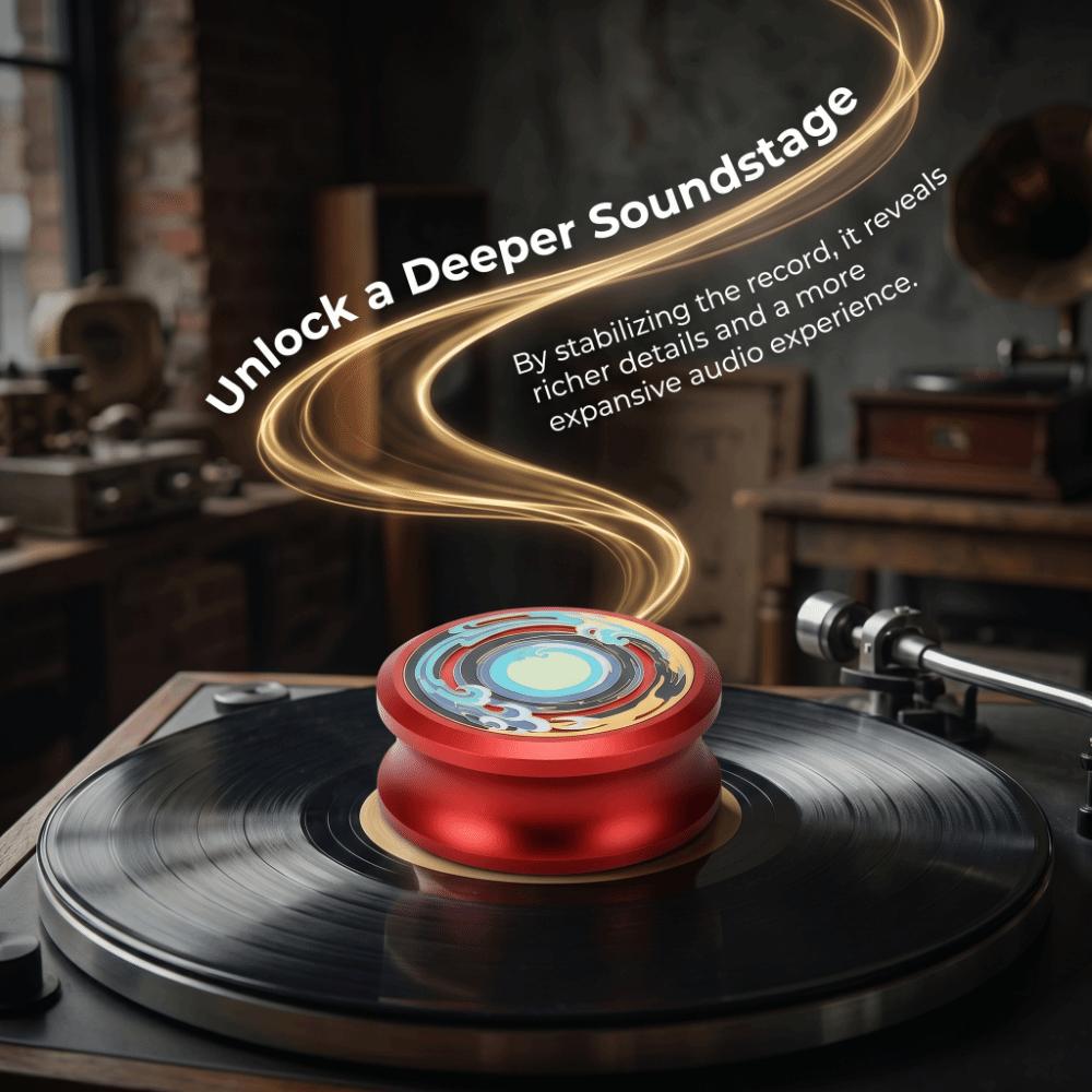 78*30mm Record Weight Clamp with Silicone Bottom Pad Turntables Disc Stabilizer Turntables