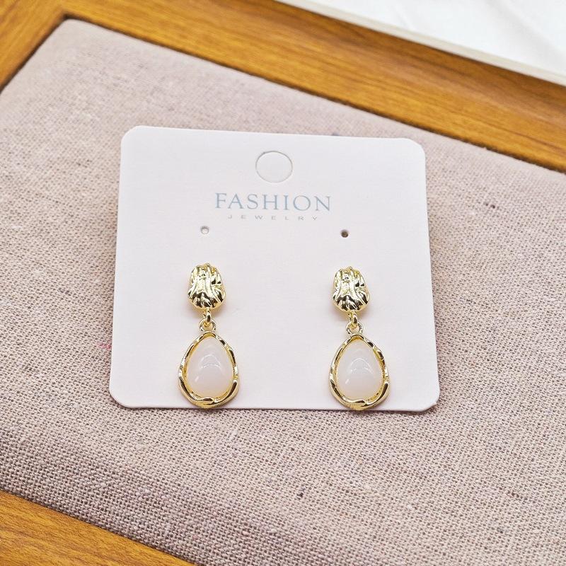 Нерегулярные складки капли воды висячие серьги для женщин геометрический кулон ухо свадебные украшения подарок