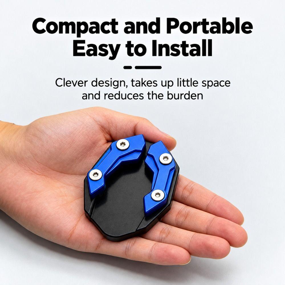 Universal Kickstand Foot Pad Enlarged Footprint Motorcycle Support Plate Motorcycle Parking