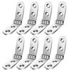 8Pcs Furniture Hardware Accessories Flap Screw-On Hinges 270 Degree Cabinet Door Hinge