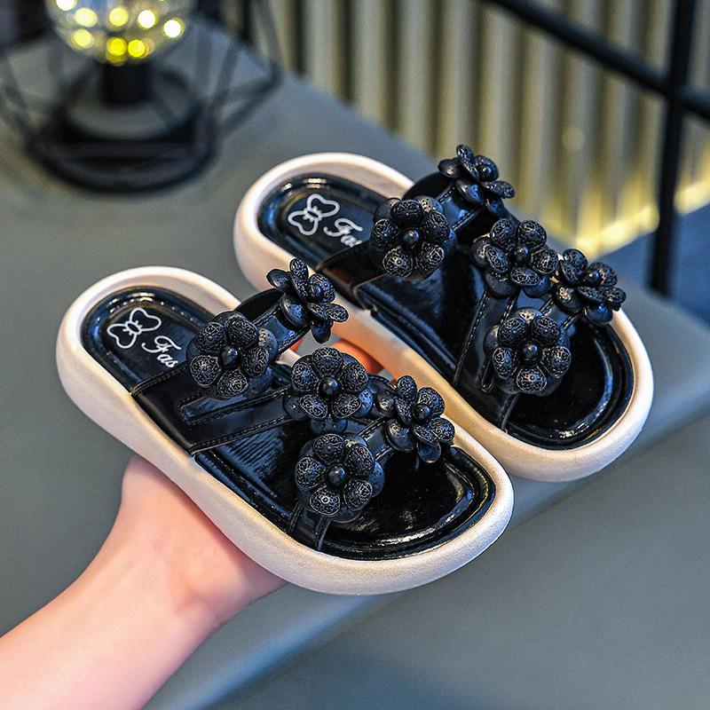 Summer 2025 Little Girl Anti-slip Cartoon Girl Flip-flops Children's Slippers