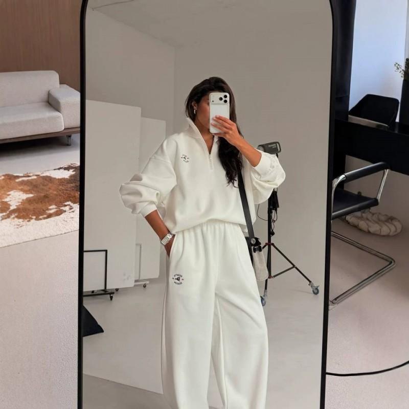 Womens Streetwear Hoodie Jogger Pants Set - 3D Digital Print Cotton Blend Long Sleeve Casual Outfit All