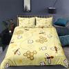 Bee honeycomb bedding set, flying wild animal geometric flower down duvet cover, suitable for decorating rooms for boys and girl