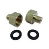 Practical Copper Gas Stove Connectors 3/8Inch 1/4Inch Left Hand Thread Adapters Convenient for Outdoor Cooking