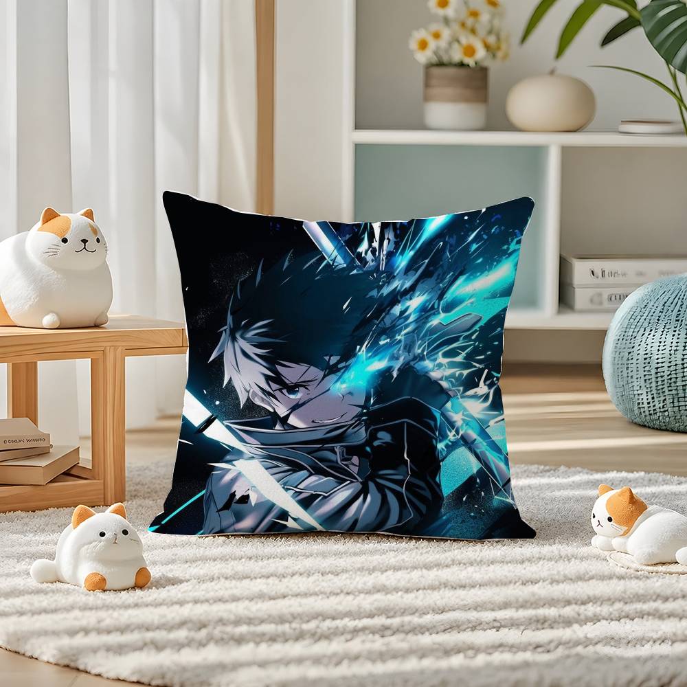 Подушка-плюш из Sword Art Online Богиня Стасия Асуна Мягкая коротковорсовая наволочка для дивана, спальни, домашнего декора Подарок