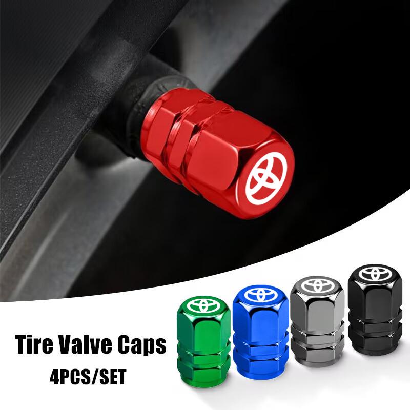 4 шт. брелок Колесо автомобиля Колпачки на ниппель шины Для Toyota GR sport Corolla Rav4 CHR Hilux Aygo Prius Yaris Автоаксессуары наклейка