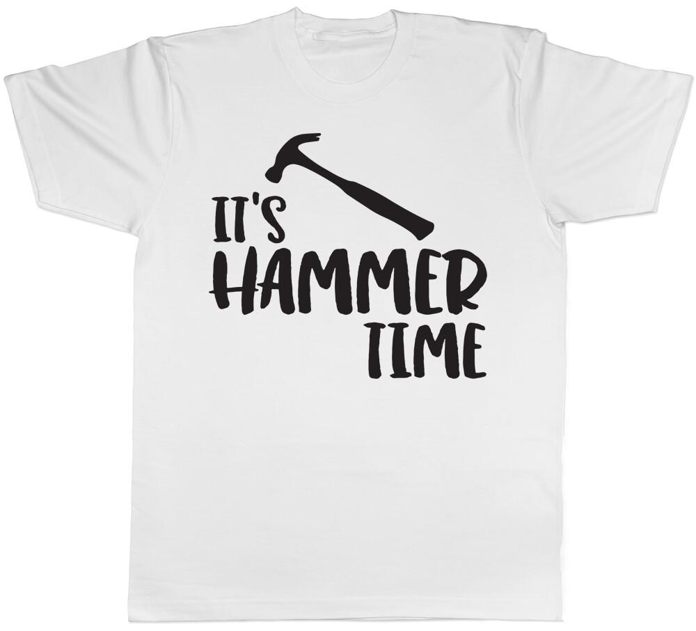 Mens DIY TShirt Funny Hammer Time Tools Handyman Fathers Day Birthday Tee