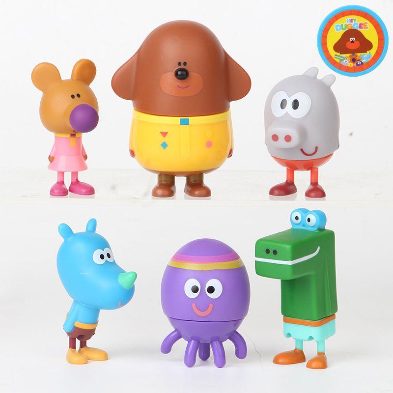 Красочная коллекция фигурок Хей Duggee Идеальный Рождественский подарок для мальчиков и девочек