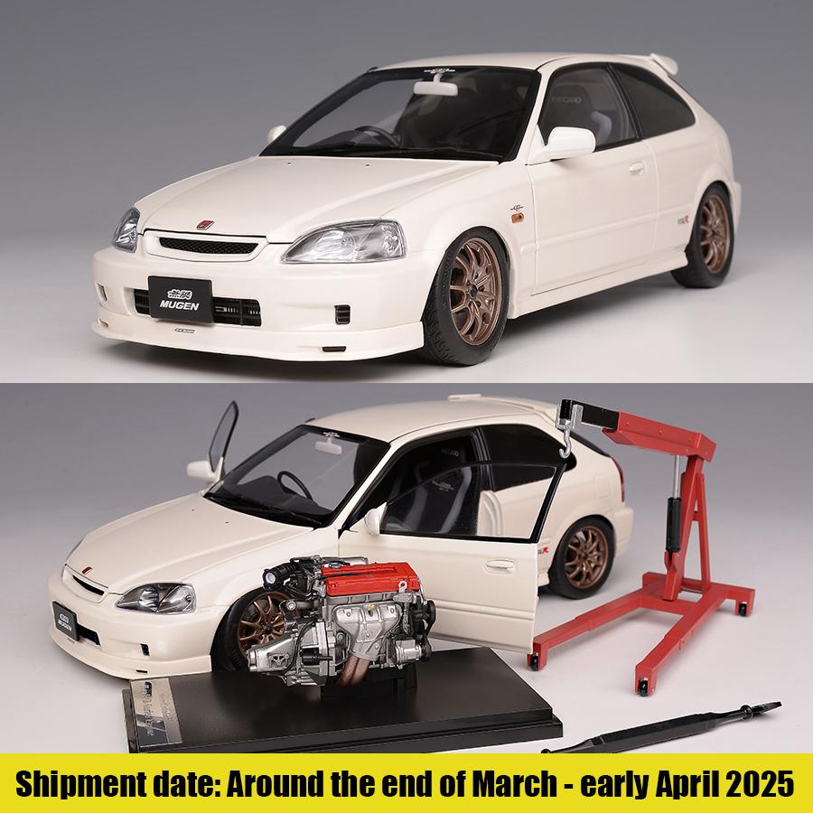 AAALW1 Motorhelix MH 1:18 FOR Honda Civic TypeR EK9 Car model Sports Static model Birthday present