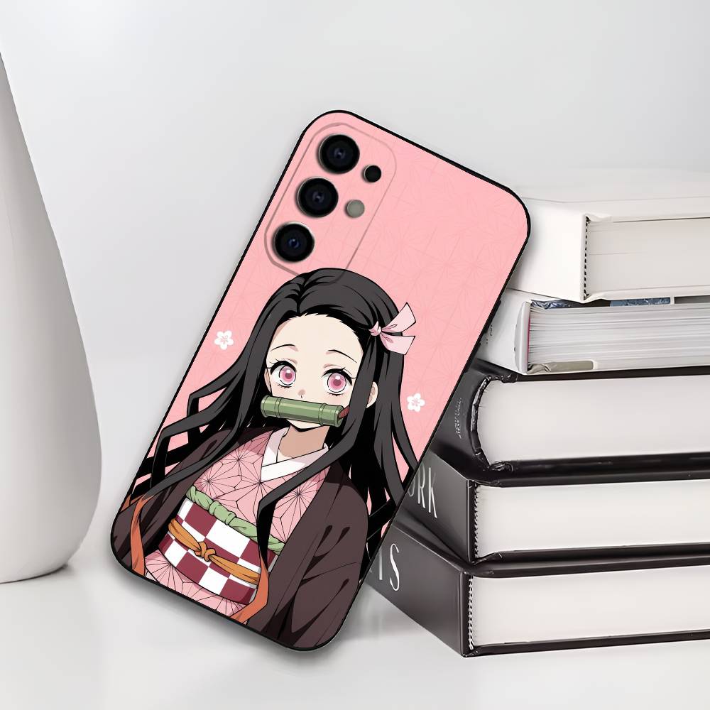 Чехол для телефона N-Nezuko K-Kamado для Samsung S25,S24,S21,S22,S23,S30,Ultra,S20,Plus,Fe,Lite, Мягкий черный чехол