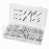 200pcsSet 20 Sizes Carbon Steel Compression Extension Springs Assortment Kit with Box
