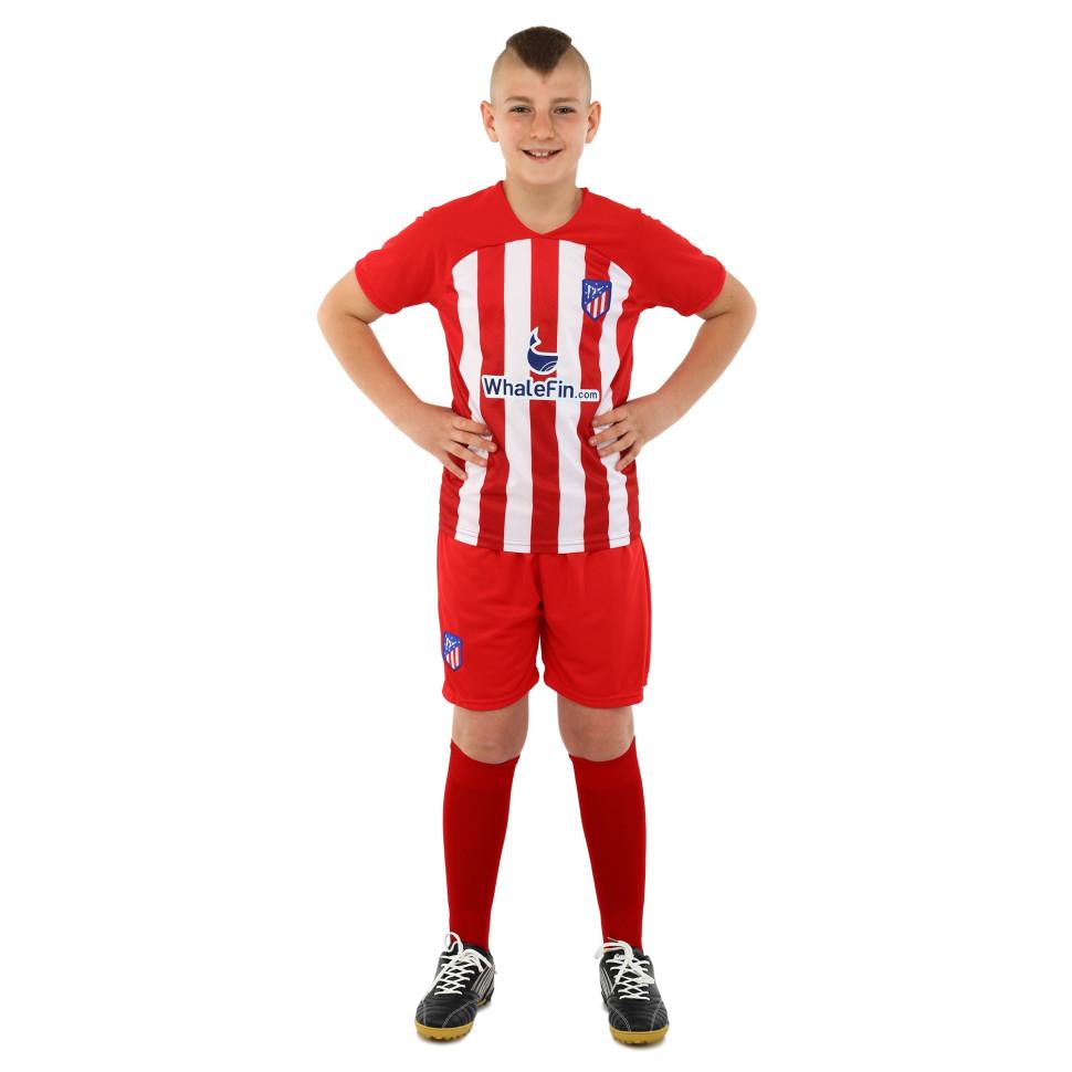 Kid's soccer football uniform jersey and shorts  Atletico Madrid CO-6357