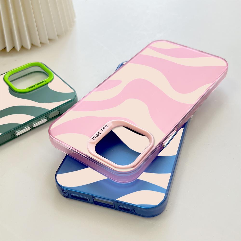 Окрашенный узор, цветной серебристый, двухсторонний, жесткий, противоударный чехол для телефона с защитой от падений для OnePlus OPPO Reno Realme