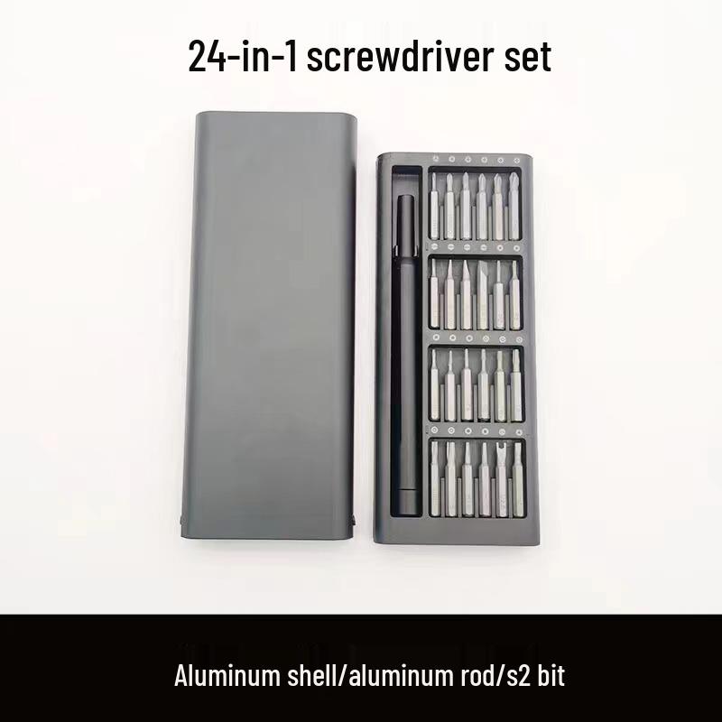 24-in-1 Precision Magnetic S2 Bit Screwdriver Set for Mobile Phone Repair