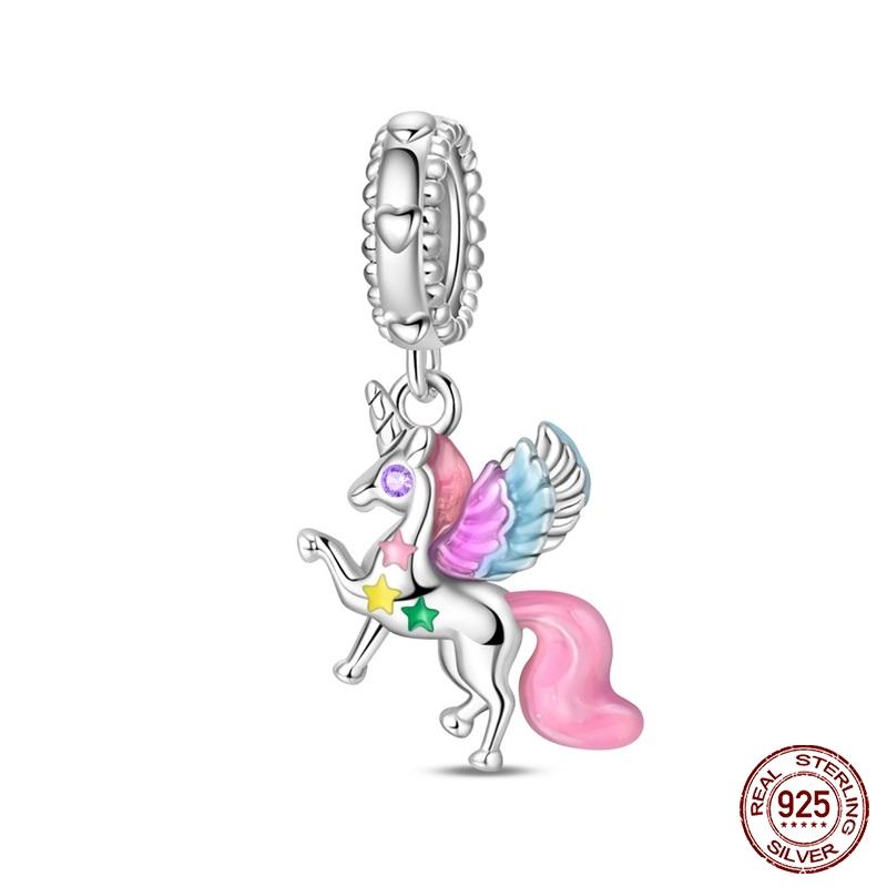 New Copper Cactus Flower Bird Bear Pony Bag Charms Beads Fit Charms Brand Original Bracelet Diy Fine Jewelry Gift