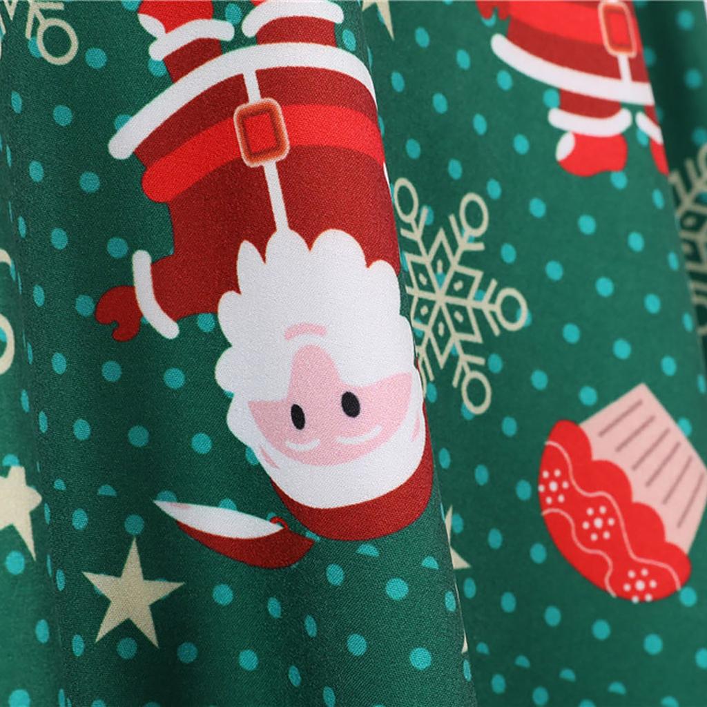 Женское винтажное платье для выпускного вечера с коротким рукавом в стиле Рождества 1950-х годов для домохозяйки