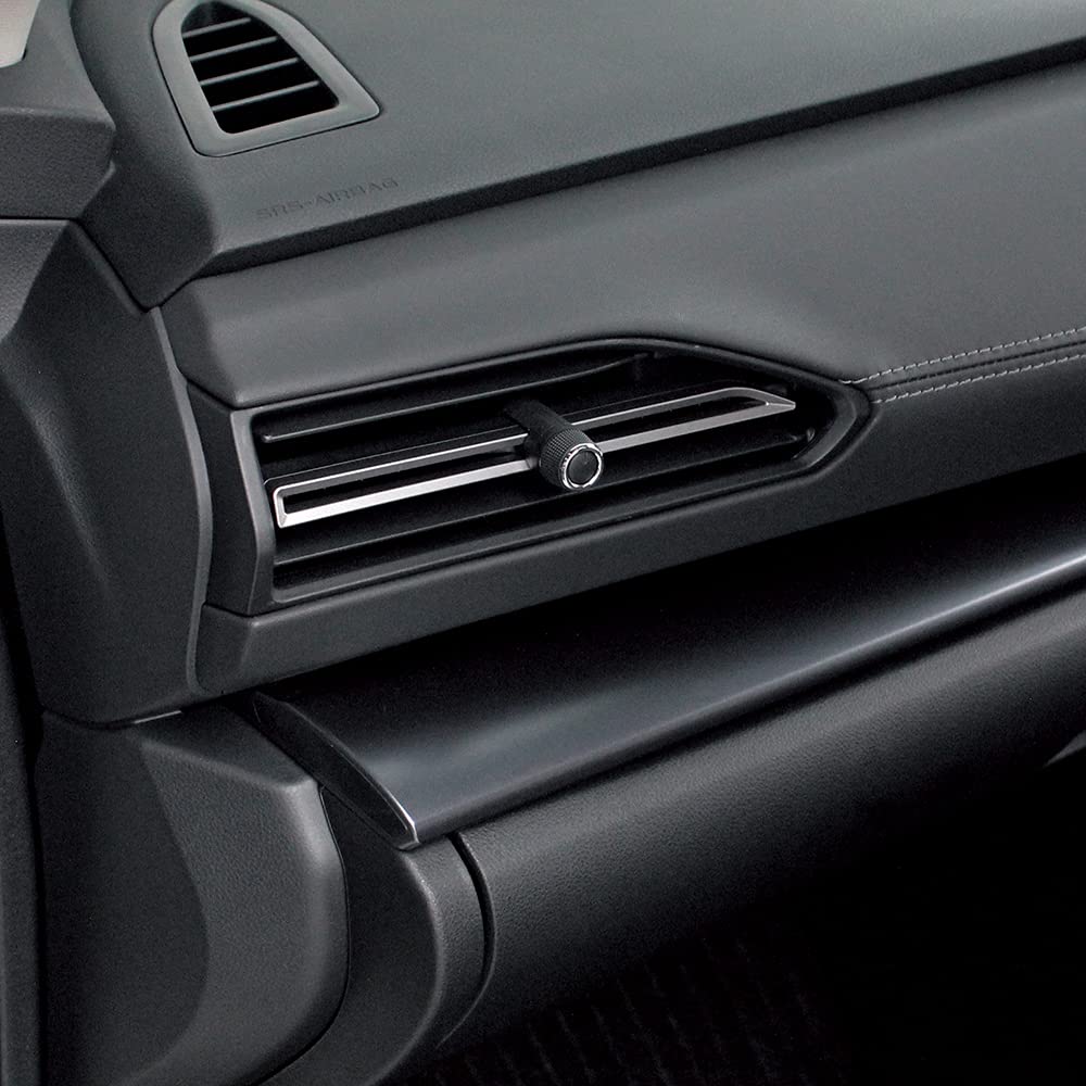 Tsuchiya Yac Product for Subaru VN Series Levorg Air Conditioner Drink Holder for Passenger Seat Vehicle-specific Black/Silver SY-SB9