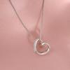 Блестящее бриллиантовое ожерелье с сердечком, женское, нишевая мода, легкая роскошь, дизайн кулона-сердца, в стиле инс, в стиле принцессы, чокер-цепочка для ключицы, ювелирное изделие