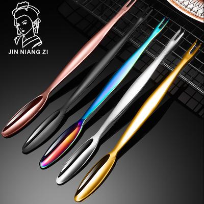 304 нержавеющая сталь, игла для краба, вилка для лобстера, волосатая крабовая ложка двойного назначения, бытовые инструменты для сбора морепродуктов, мясоед...