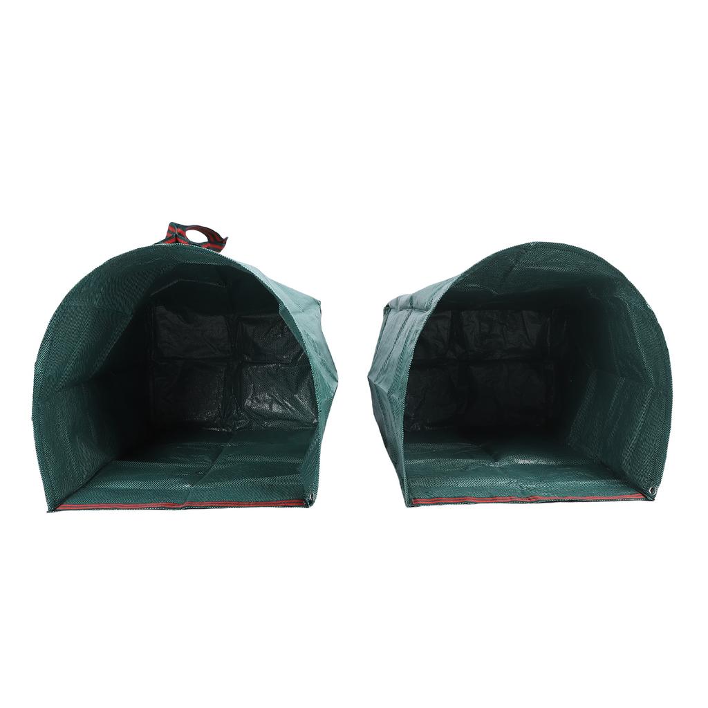 Yard Waste Bag 200L Large Capacity Semicircle Shape Dustpan Type Rain Proof Multifunctional Leaf Collector Bag with
