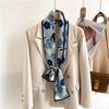 Silk Ribbon Scarf Satin Headkerchief Luxury Long Hair Hand Design Fashion Print Wrist Foulard Bandana Neck Tie Scarves 