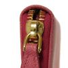Подержанный 11569 Кошелек для монет Saffiano 1MM268 QHH F0505 7943 Розовый Картхолдер на молнии с треугольным логотипом Peonia Женский от