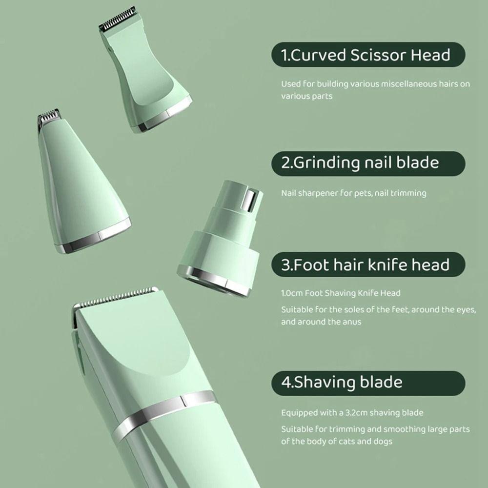 Тихие электрические машинки для стрижки собак с USB-зарядкой, машинки-триммеры для кошек и других домашних животных