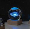 Декоративная лампа на День святого Валентина, 3D хрустальный шар, светящийся светодиодный ночник, декор для спальни, ночник с галактикой и луной, подарок для пары детей