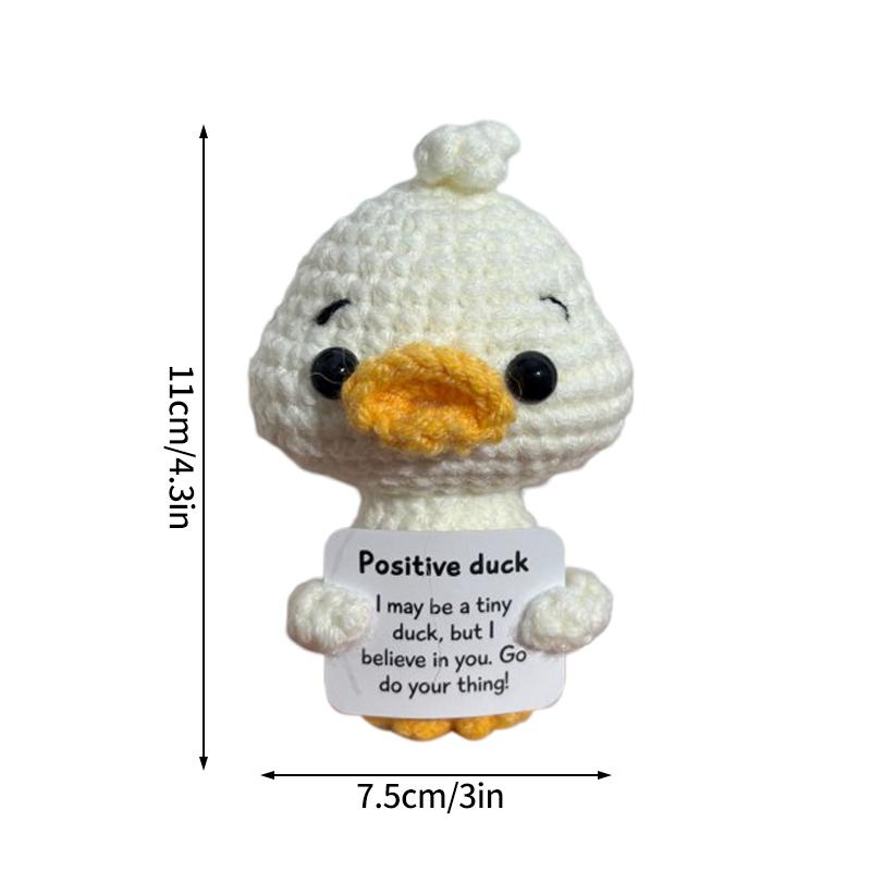 Positive Potato Desk Accessories Crochet Ornament Kawaii Woven Figurine Desktop Offices Accessories Gift for Children Room Decor