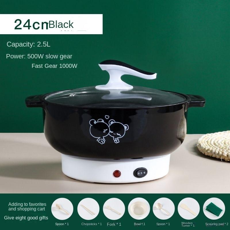 Многофункциональная электрическая сковорода для жарки на пару, маленькая электрическая плита, встроенная электрическая плита, мини-электрическая рисоварка, бытовая