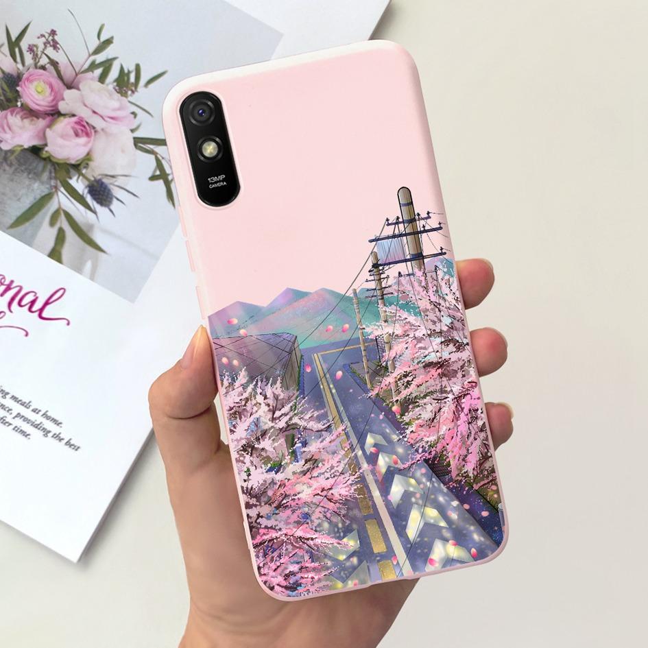 Для Xiaomi Redmi 9A Чехол Redmi 9AT Покрытие Модный Пейзаж Луна Мягкий Силикон Тонкий Funda Для Xiaomi Redmi 9i Redmi9i Спорт Coque