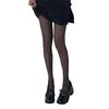 Korean Starry Sky Silver Sequin Black Pantyhose for Women