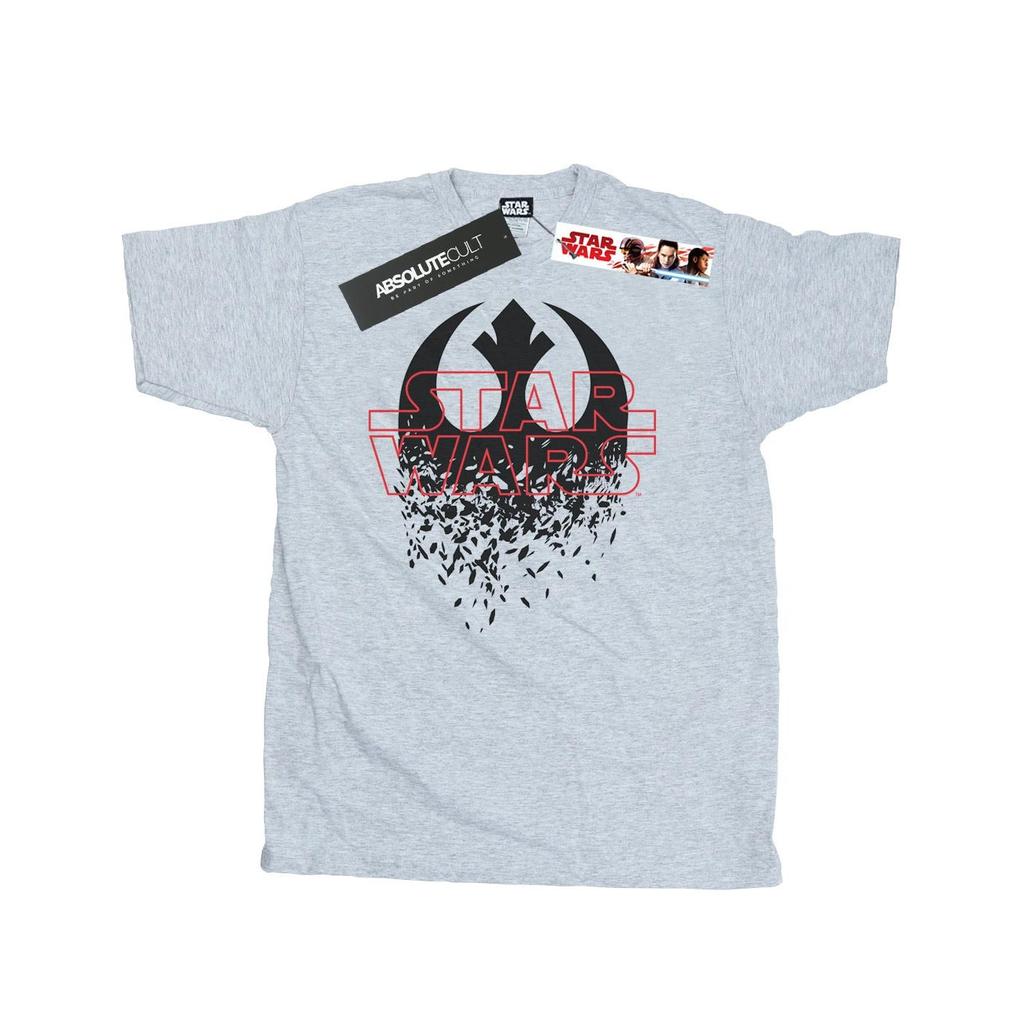 Star Wars Mens The Last Jedi Shattered Emblem T-Shirt