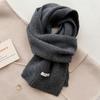 Selected Australian Pure Wool 100% Wool Scarf Solid Color Versatile Women'S New Winter Warm Knitted Scarf