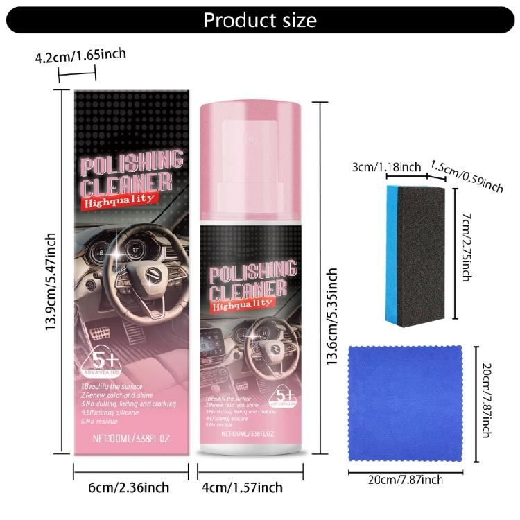 Комплексное обновление салона автомобиля Полироль и защитное средство для салона автомобиля Обновления для удаления пятен и слоя окисления