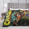 Soft Warm BlanketStudents Decorative Crashs Bandicoots Throw Blanket  Flannel Bedspread For Living Room Aesthetic Sofa Bed Cover