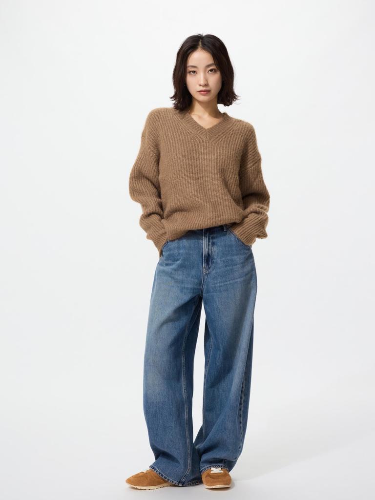 Uniqlo Baggy Curve Jeans Short Length