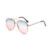 2326 цветные солнцезащитные очки женские, ретро очки жаба мужские металлические модные очки большие солнцезащитные очки в оправе